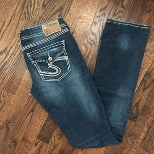 Silver Berkley Flap Bootcut Jeans